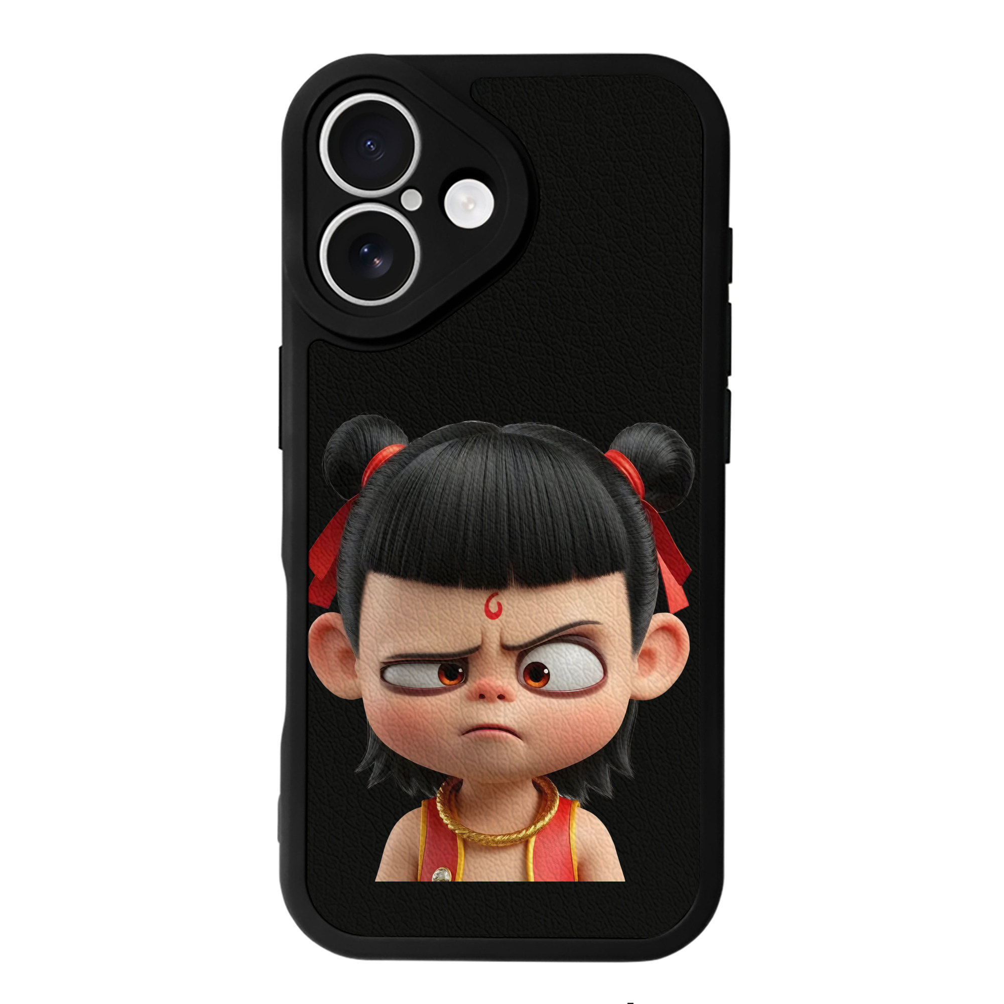 （画像用） Ne Zha 2 ナタ 魔童の大暴れ 【iPhone 16シリーズ対応】シリコンスマホケース（レザー調） 材質：シリコン